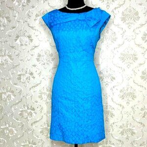New Directions Blue Sleeveless Sheath Dress  - size 14 excellent condition